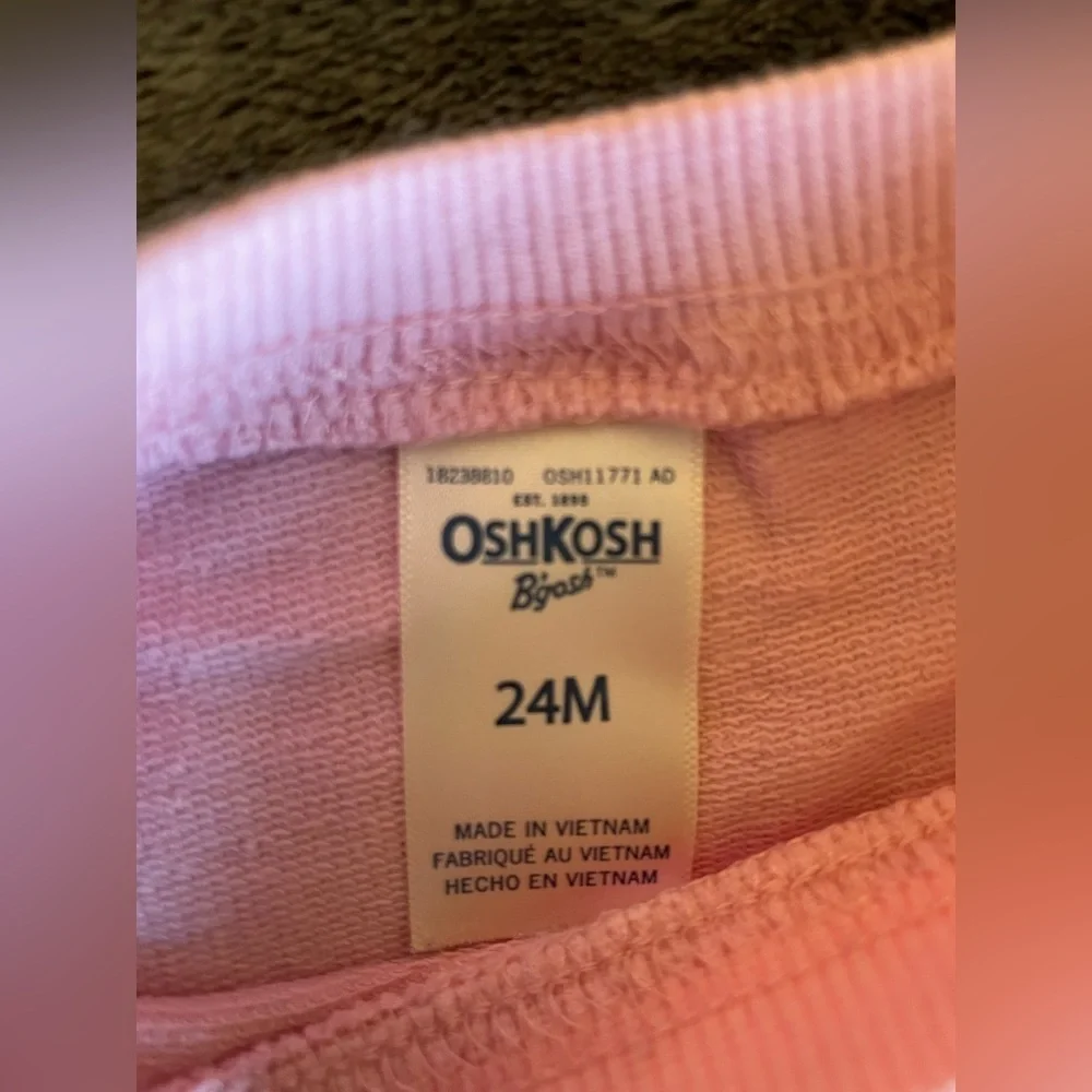 Bundle of 3: NWOT headband + oshkosh sweater + Carter’s leggings size 24M
